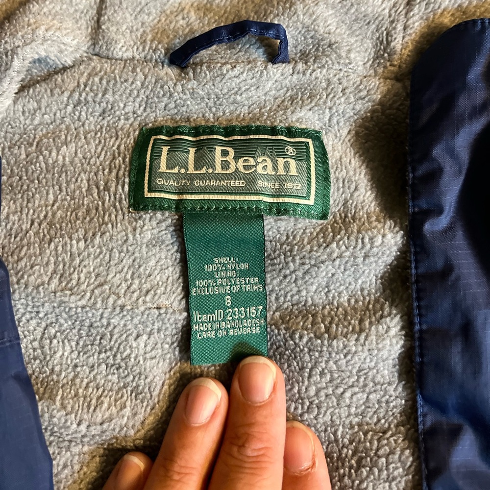 Boys L.L. Bean Rain Jacket - Lined - Boys 8